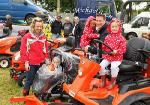 Ella Boland, Dromard Sligo (on right ) tries out the 60" Outfront Kubota Diesel lawnmower at Bonniconlon 61st Agricultural Show and Gymkhana, included from left are Deirdre, Jamie, Amy and Mark Boland. Photo: © Michael Donnelly