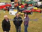 Dominic, Joe and Nicki  Mulchrone,  pictured at their farm Machinery display at Bonniconlon 61st Agricultural Show and Gymkhana. Photo: © Michael Donnelly