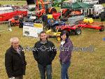 Dominic, Joe and Nicki Mulchrone, pictured at their farm Machinery display at Bonniconlon 61st Agricultural Show and Gymkhana. Photo: © Michael Donnelly