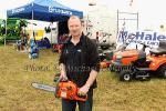 Martin McHale promoting Husqvarna at Bonniconlon 61st Agricultural Show and Gymkhana. Photo: © Michael Donnelly