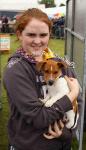 Jane O'Connor, Kiltoom Co Roscommon, pictured at Bonniconlon 61st Agricultural Show and Gymkhana with her dog "Finn".Photo: © Michael Donnelly