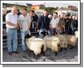 Sean Graven presents The Graven Family Cup for the Ewe Lamb (confined) class to Martin Calvey, Dookinella at the 21st Achill Sheep Show (Taispentas Caorach Acla 2007)  at Pattens Bar, Derreens Achill; 2nd prize was won by  Sean Gallagher, Currane; 3rd  Stephen O'Malley, Currane and 4th to Pat Vesey The Valley.  .Photo:  Michael Donnelly