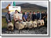 Winners of the Pen of 2 Hogget Ewes class (Confined) at the 21st Achill Sheep Show (Taispentas Caorach Acla 2007) at Pattens Bar, Derreens Achill were from left 1st Jim and Gerard O'Malley Ballyknock Achill; 2nd Martin Calvey Keel, and Kevin Lavelle; 3rd  Sean Corrigan Dookinella and Kieran O'Malley  and 4th Mark Davitt and Tom Davitt. Photo:  Michael Donnelly