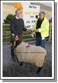 Michael J Corrigan (on right) presents the Martin Corrigan Perpetual Cup to Martin McGlynn for best Hogget Ram (confined) at the 21st Achill Sheep Show (Taispentas Caorach Acla 2007) at Johnny Pattens Bar, Derreens Achill. Photo:  Michael Donnelly