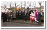 Pictured at the commemorations in Foxford Co Mayo Ireland to mark the 150th Anniversary of the death of Admiral William Brown, who was born in Foxford in 1777, Admiral Brown Scciety Foxford,  included in photo are Public and Naval representatives Members of the Foxford Clergy and members of Foxford Admiral Brown Society. Photo Michael Donnelly