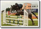 Megan Sweeney  Ballina on Ballyclough Lady in the Claremorris Show Jumping  138 ABC  Class at Claremorris Agricultural Show. Photo:  Michael Donnelly