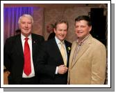 Pictured at the official opening of Days Hotel "The Harlequin", Castlebar, from left: James  Walshe, Deputy Enda Kenny T.D., Leader of Fine Gael; and John O'Mahony, Mayo Senior Football Team manager. Photo:  Michael Donnelly