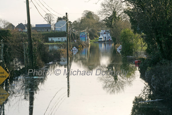 The flooded Neale Road, Ballinrobe, Photo:  Michael Donnelly