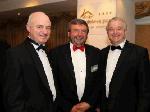 Peter Hynes, Mayo Co Manager pictured with Noel Howley Mayo Association Dublin and Cllr Gerry Coyle at the Mayo Associations Worldwide Convention 2011 Gala dinner in Hotel Westport, Westport. Photo: © Michael Donnelly 2011