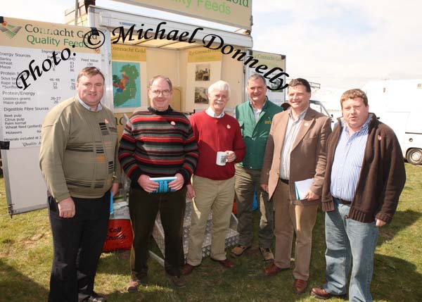 Pictured at the 2009 Mayo County Ploughing Championships at Claremorris, from left: Cllr Tom Connolly, Brendan Gavin, Barnacarroll, Cllt Tom Reilly, Tuam, Joe Waldron, Connacht Gold; Deputy John O'Mahony, and Alan Browne Connacht Gold Tuam.. Photo:  Michael Donnelly