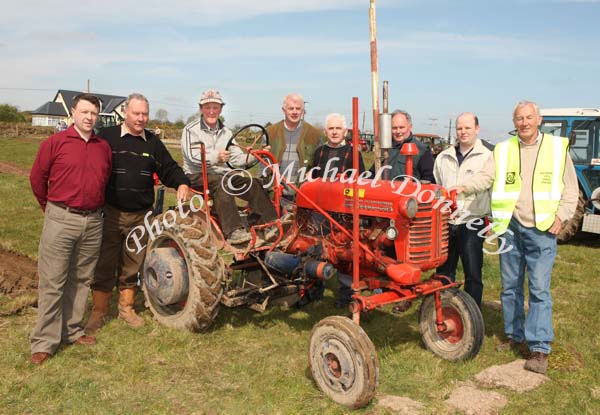 Pictured at the 2009 Mayo County Ploughing Championships at Claremorris from left:  Cllr Damier Ryan, Paddy Murphy,  John King, Longford on his Cub International tractor; Brian Carney, Tom Tiernan,  Jimmy Langan, Ciaran Ryan and Padraic Moran  Photo:  Michael Donnelly