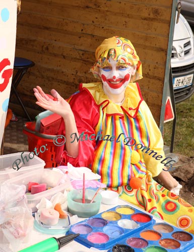 Nancy The Clown from Headford was Face painting at the 2009 Mayo County Ploughing Championships at Claremorris. Photo:  Michael Donnelly