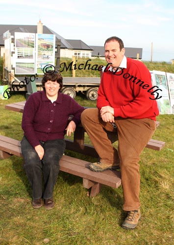 Sheila and John Murray of Murrays Recycled Plastic, Glenisland  pictured with some of their products at the 2009 Mayo County Ploughing Championships at Claremorris. Photo:  Michael Donnelly