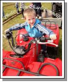 Ciaran Heneghan,  Clogher Claremorris tries out an RTV at the 2009 Mayo County Ploughing Championships at Claremorris . Photo:  Michael Donnelly