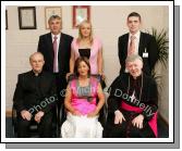 Gerry Concannon, CEO and Chairman of CBE pictured with family members at the official opening and blessing of CBE's new Head Office and Research and Development Centre IDA Business Park Claremorris, at back from left  Gerry, Laurie and Gearid, at front Monsignor Cathal Brennan who travelled from Portland Oregon, USA, Catherine Concannon and Most Rev. Michael Neary, Archbishop of Tuam, who performed the official opening and blessing. Photo:  Michael Donnelly
