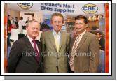 Pictured at the official opening of CBE's new Head Office and Research and Development Centre, IDA Business Park Claremorris, from left: Jim Higgins MEP; Pat O'Grady, Enterprise Ireland and Deputy John O'Mahony, T.D. and Mayo Senior Football Team manager. Photo:  Michael Donnelly 