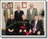 Pictured at the official opening, Blessing and Mass of Thanksgiving of CBE's new Head Office and Research and Development Centre, IDA Business Park Claremorris, front from left: Monsognor Cathal Brennan, (Uncle of Gerry Concannon, who travelled 6,000 miles from Portland Oregon USA); Most Rev. Dr Nichael Neary, Archbishop of Tuam who Cut the tape and blessed the Building; and Gerry Concannon CEO and Chairman of CBE; at back: Pat O'Grady, Enterprise Ireland; Seamus Bree, Regional Director, Enterprise Ireland and Frank Fullard, Mayo Co Enterprise Board. Photo:  Michael Donnelly