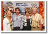 Pictured at the official opening of CBE's new Head Office and Research and Development Centre, IDA Business Park Claremorris, from left: Sharon Grehan, Claregalway, George Weir, Ballina, Catherine and Christy Fitzpatrick Galway