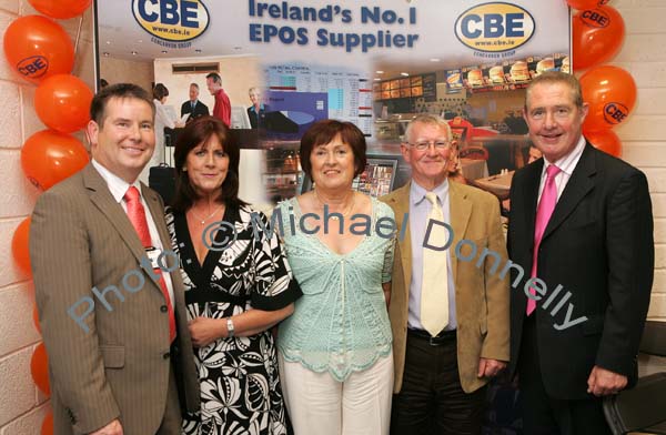 Pictured at the official opening, blessing and Mass of Thanksgiving of CBE's new Head Office and Research and Development Centre, IDA Business Park Claremorris, from left: Seamus Murray, Financial Controller CBE and Group Director; Bernie Gaughan, Carmel and Tony Barrett and Frank Gaughan, Galway / Belmullet. Photo:  Michael Donnelly