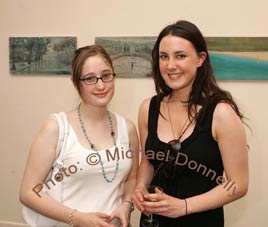 Pictured at the official opening of 'Empire of Light' an exhibition of paintings by Chris Banahan, in the Linenhall Arts Centre Castlebar. Click photo for details from Michael Donnelly.