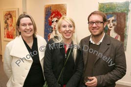 At the opening of Face'ography last Friday - an Exhibition by Katarzyna Gajewska (centre). Click photo for more from Michael Donnelly

