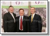  Conor Buckley of "myguideTravel" pictured with  and Jim Kelly, Crystal Tours, Boston and Brian McEniff at the launch of scheduled Transatlantic Services to New York and Boston. Photo:  Michael Donnelly