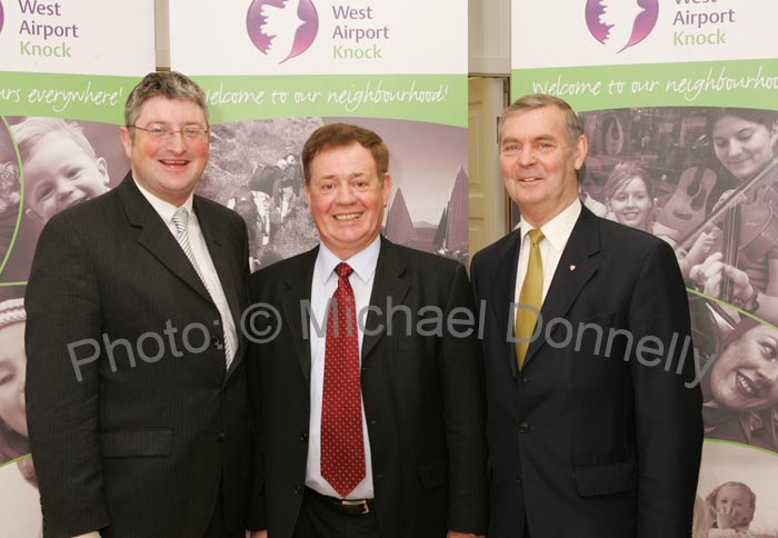  Conor Buckley of "myguideTravel" pictured with  and Jim Kelly, Crystal Tours, Boston and Brian McEniff at the launch of scheduled Transatlantic Services to New York and Boston. Photo:  Michael Donnelly