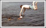 Going for a dip on Lough Derg