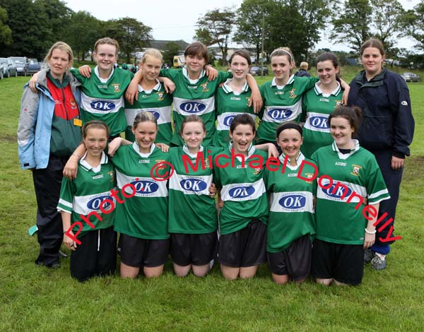 Castlebar Girls U-15 Rounders team at the HSE Community Games National Finals in Mosney, Photo:  Michael Donnelly