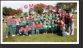 Group pictured in Mosney after Castlebar  U-15 Girls Rounders team won Gold in the final at the HSE Community Games National Finals in Mosney, also in photo are the U-13 team and some young supporters. Photo:  Michael Donnelly