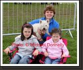 Conways and Coco were suporting for the Castlebar team in the U-12 Boys Soccer at the HSE Community Games National Finals in Mosney, from left Aoife, Kathleen and Rebecca Conway. Photo:  Michael Donnelly