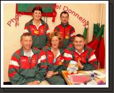 Group pictured in the Mayo HQ chalet at the HSE Community Games National Finals in Mosney front from left: Michael Brophy, Chairman Connacht Council Community Games and Mayo PRO; Antoinette Meehan, treasurer; John Quigley Chairman; at back: Sandra Hyland and Gerry McGuinness. Photo:  Michael Donnelly