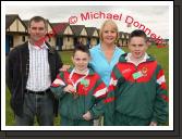 Pat, Joseph Loretta and Patrick Murphy, Kilmaine pictured after Joseph won a Gold medal in the U-14 Art competition in the final at the HSE Community Games National Finals in Mosney, Photo:  Michael Donnelly