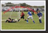  Balla Soccer girls put pressure on Fanad Co Donegal at the HSE Community Games National Finals in Mosney, Photo:  Michael Donnelly