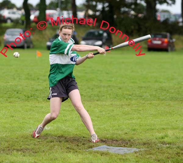 Sally Maughan has a near miss with this sliothar at the Castlebar Girls U-15 rounders at the HSE Community Games National Finals in Mosney. Photo:  Michael Donnelly