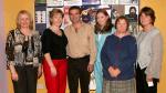 Maureen Lackey Roscommon  pictured  with  Maureen McAndrew, Paul Murphy, Maureen McAndrew, Hannah Ginnelly and Annie Reilly (all Belmullet) at Daniel O'Donnell in Concert in the New Royal Theatre Castlebar. Photo: Michael Donnelly.