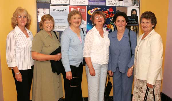 Group of ladies from Shraheens Balla pictured at Daniel O'Donnell in Concert in the New Royal Theatre Castlebar, from left: Carmel Kilgallon, Rita McNicholas, Mary Carolan, Bridie Kenny, Mary McNicholas, and Nancy Ansbro. Photo: Michael Donnelly.