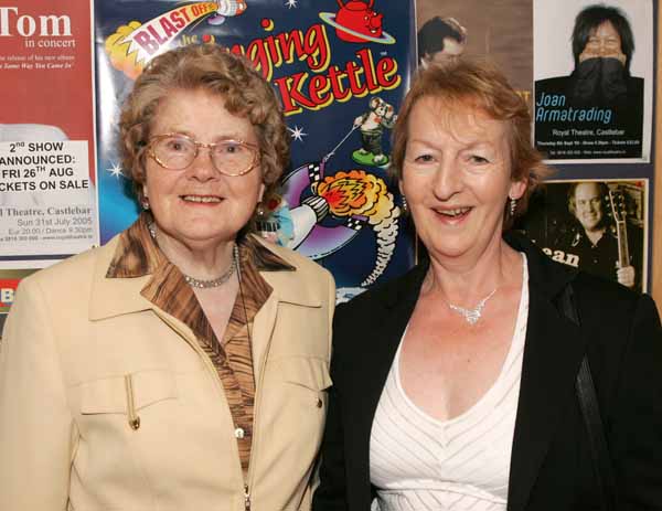 Bridie McLoughlin and Margaret Staunton, pictured at Daniel O'Donnell in Concert in the New Royal Theatre Castlebar. Photo: Michael Donnelly.