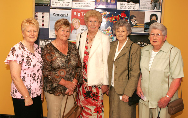 Nora O'Brien, Islandeady; Kathleen McTigue London; Rita Flynn, Mary Geraghty and  Agnes Tuffy Castlebar,  pictured at Daniel O'Donnell in Concert in the New Royal Theatre Castlebar. Photo: Michael Donnelly.