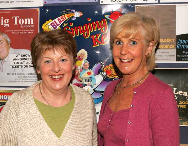 Josephine Browne and Janet Moffatt Ballina at Daniel O'Donnell in Concert in the New Royal Theatre Castlebar. Photo: Michael Donnelly.