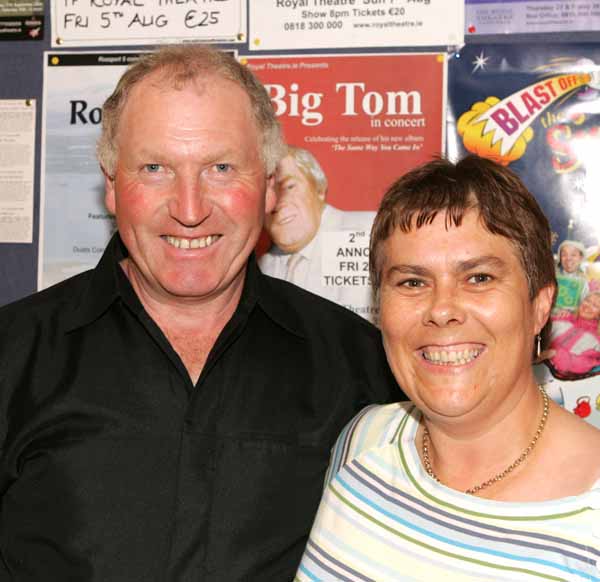 Chris Duffy  Carracastle, and Ann Coyne Castlebar, pictured at Daniel O'Donnell in Concert in the New Royal Theatre Castlebar. Photo: Michael Donnelly.