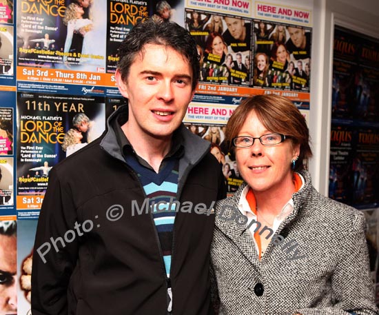 John Langton and Sharon Beal, Sligo, pictured at Elaine Paige in the Castlebar Royal Theatre & Events Centre.Photo:  Michael Donnelly