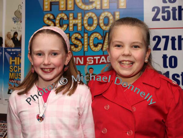 Aoife and Rebecca Gilligan, Balla, pictured at High School Musical in Castlebar Royal Theatre. Photo:  Michael Donnelly