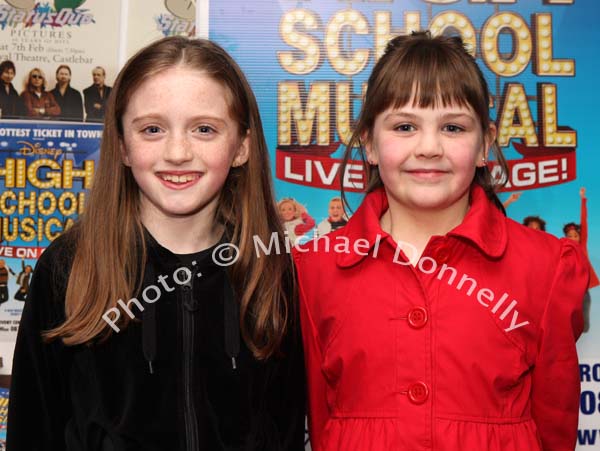 Amy Grealey, Gorthaganny and Derbhla Freeman, Tooreen, pictured at High School Musical in Castlebar Royal Theatre. Photo:  Michael Donnelly