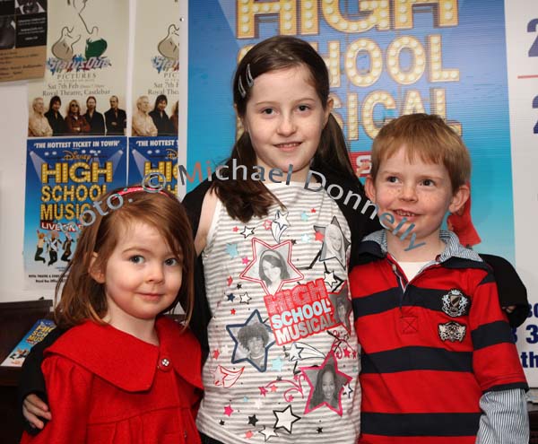 Megan Murphy, Anne Marie Mayock, and Mickey Murphy, Bofeenaun, pictured at High School Musical in Castlebar Royal Theatre. Photo:  Michael Donnelly