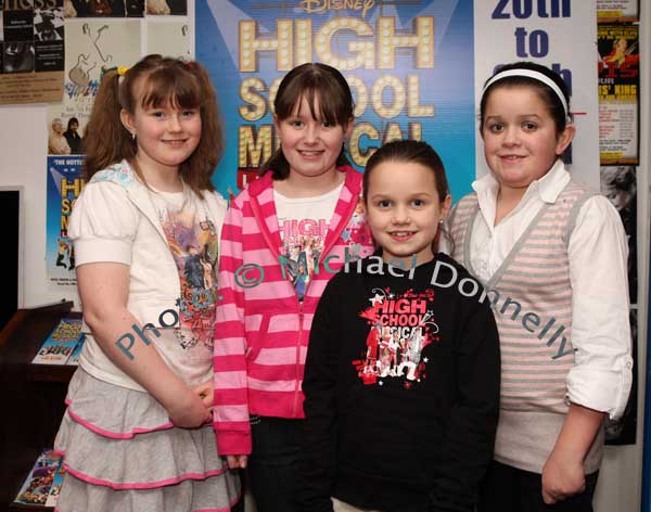 Jenny Cawley, Shona Haran, and Anna and Orla Sloyan Charlestown, pictured at "High School Musical" in Castlebar Royal Theatre. Photo:  Michael Donnelly