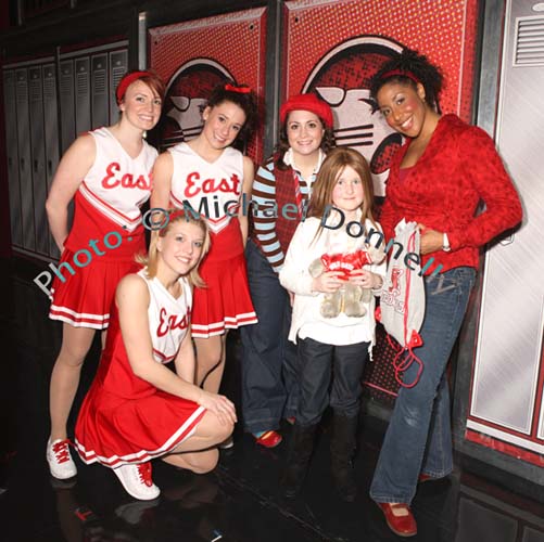 Michelle Canavan, Belcarra  pictured with some members of the cast of the "High School Musical" staged in Castlebar Royal Theatre, Photo:  Michael Donnelly