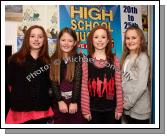 Clogher Ballyglass Claremorris ladies pictured at High School Musical in Castlebar Royal Theatre, fromleft: Emma Cosgrave, Ally Hughes, Karen Cosgrave and Caoimhe McDonnell. Photo:  Michael Donnelly