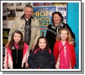 Pictured at High School Musical in Castlebar Royal Theatre,  front from left: Ava Keane and Adina Keane Ballinrobe  and Shauna Bryan Castlebar; at back John  Denning and Una Sloyan Castlebar. Photo:  Michael Donnelly