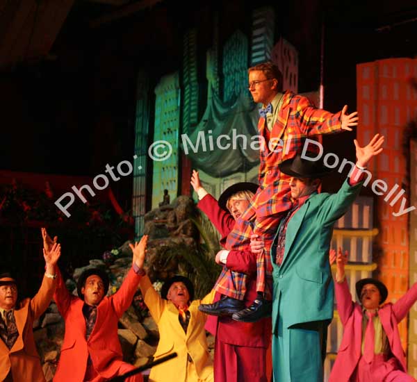 A scene from Ballinrobe Musical Society production of "Hot Mikado" in Ballinrobe Community School, last Sunday night, the production is staged every night till Saturday 24th February. Photo:  Michael Donnelly